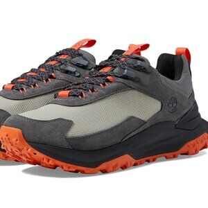 Timberland Men's MOTION ACCESS LOW Light Taupe Mesh- Orange Waterproof Shoe 8.5